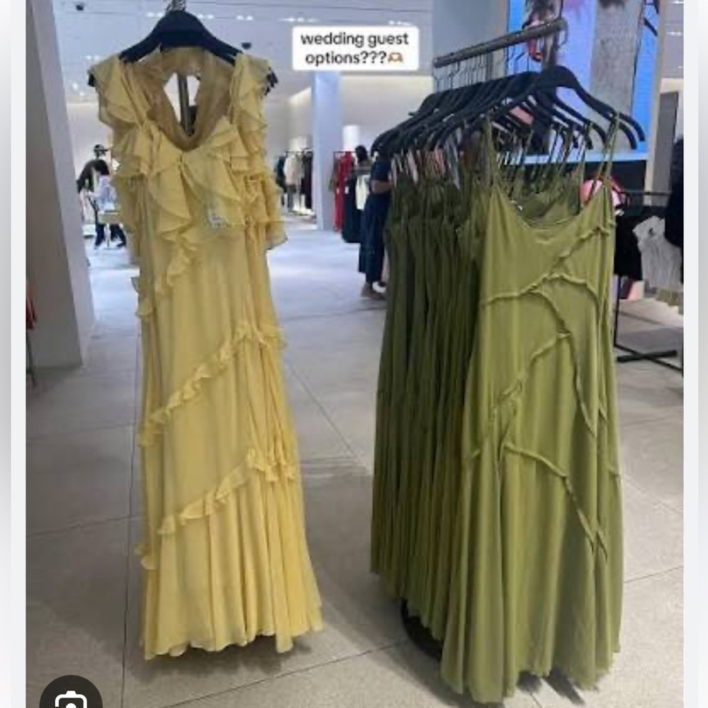 ZARA RUFFLED COMBINATION DRESS - Picture 15 of 16